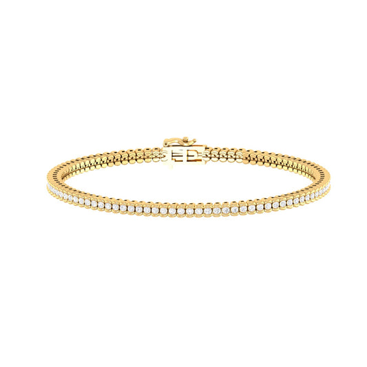 The Lumina String Diamond Bracelet In White Gold -2.38 Ct