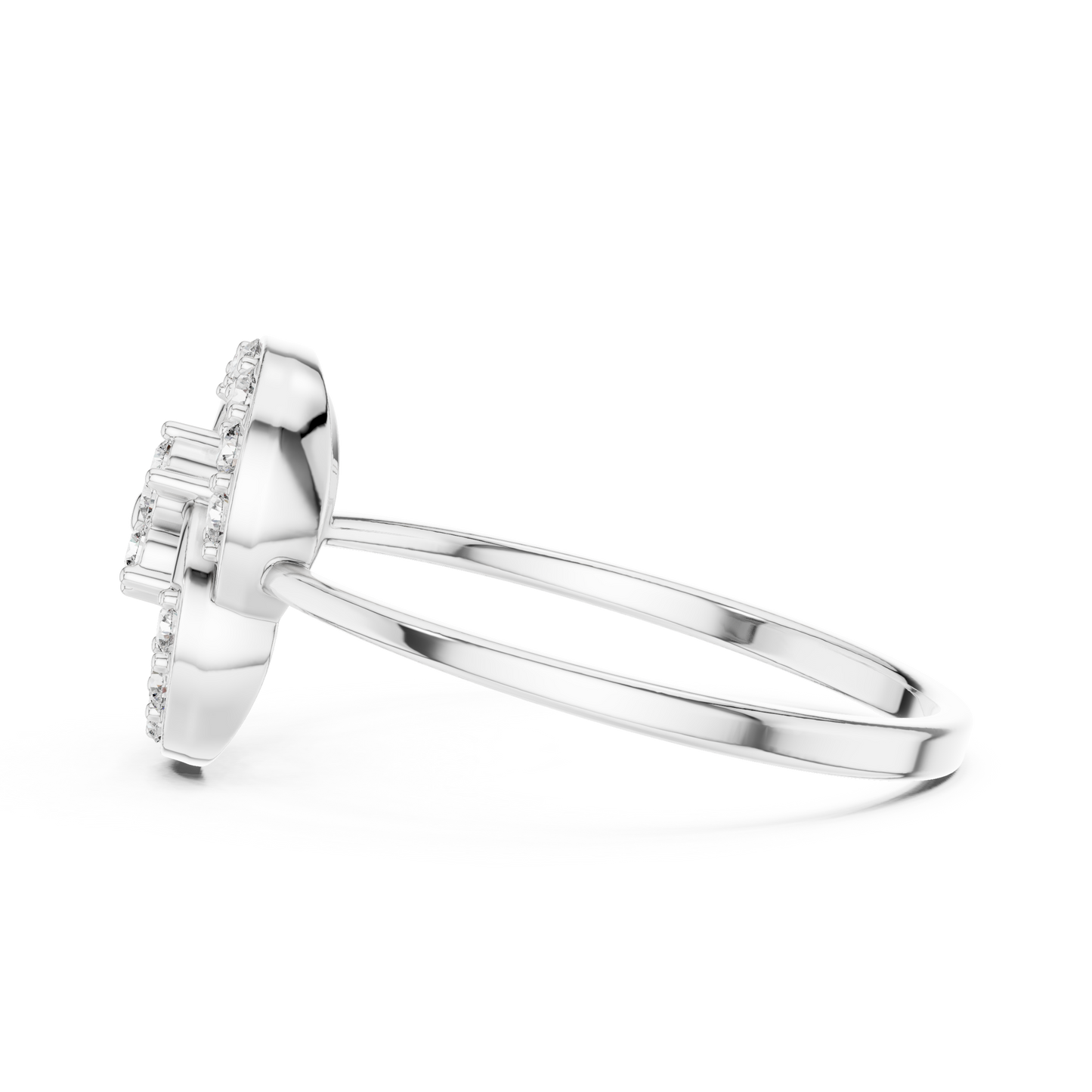 0.23 Carat Diamond Interlocking Trinity Swirl Ring | Yellow Gold