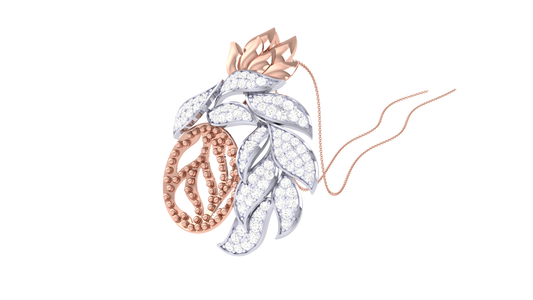 Lattice Orb Pendent In Gold - 0.62 Ct Brilliant Cut Diamonds