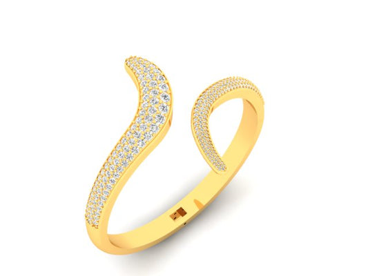 The sparkle Spill Diamond Kada Bracelet