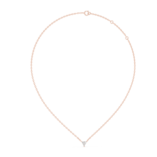 Trillion-Cut Solitaire Prism Pendant in Gold : 0.74CTW Diamonds