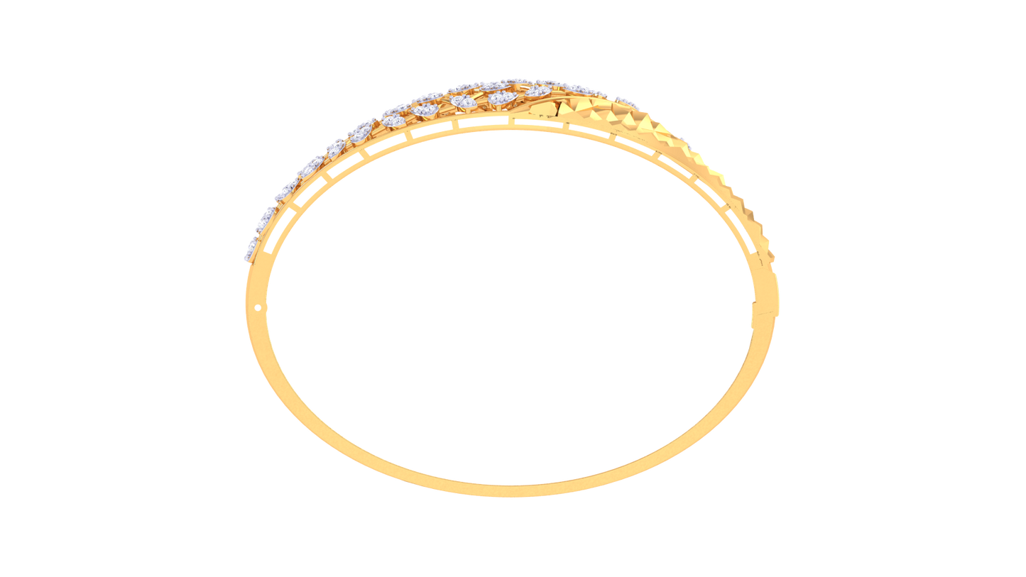 Dazzle Net Diamond Bracelet In Gold - 1.00 Ct