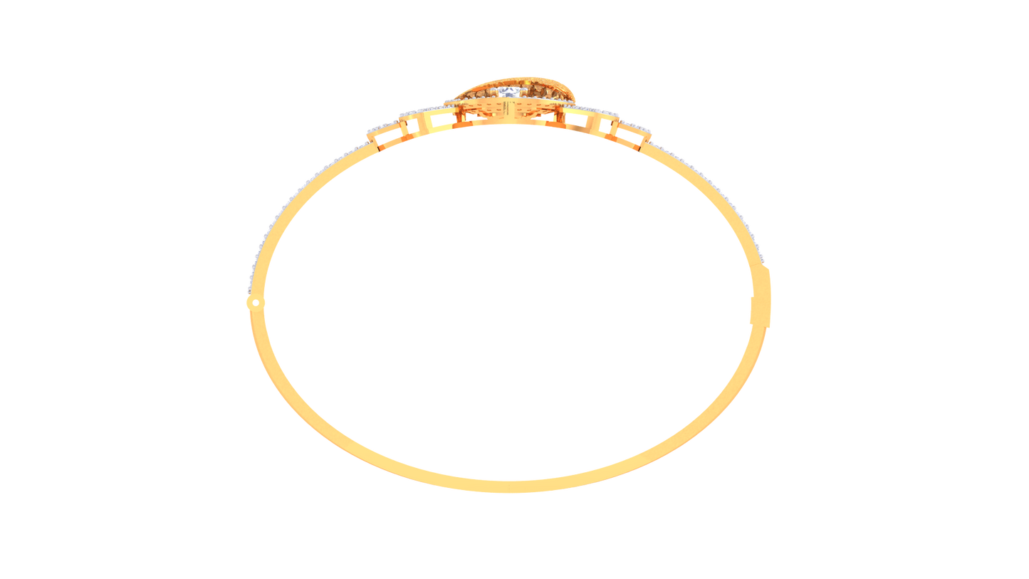 Orbit Radiance Rose Gold Bracelet - 1.49 Ct Dazzling Diamonds