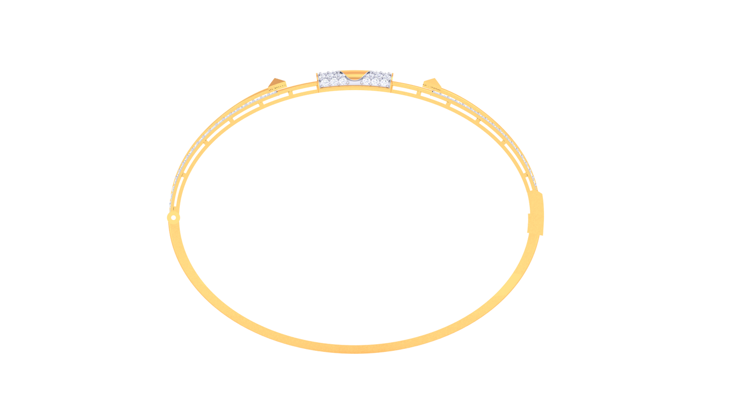 Symmetra Gold Bracelet In Dual Form Edition - 0.97 Ct Diamonds