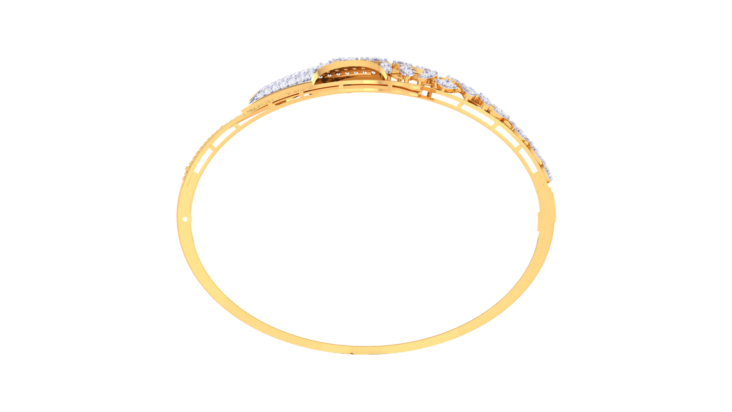 Golden Embrace Diamond Bracelet - 1.08 Ct