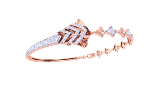 Arrow Radiance Bracelet In Rich Gold – 0.63 Ct Brilliant Cut Diamonds