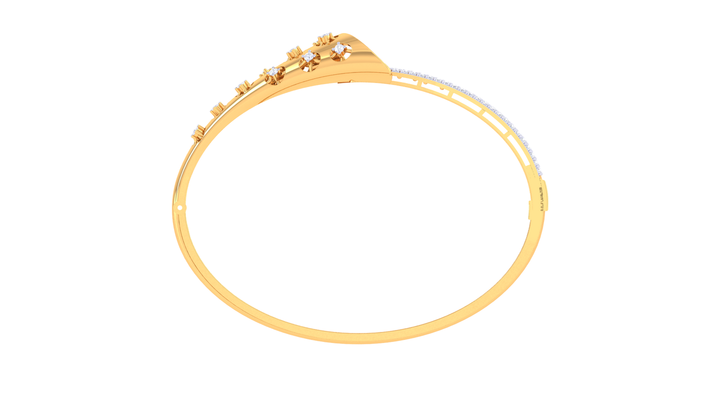 Linier Sparkle Diamond Pendent - 0.94 Ct