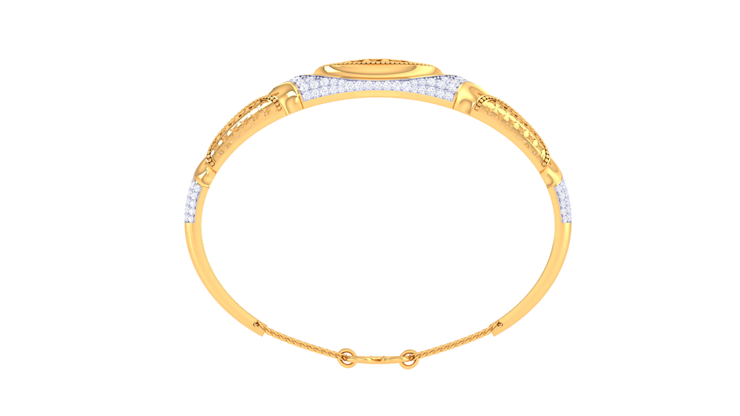 1.45 Ct - Regal Grace Bracelet With Diamond In Gold