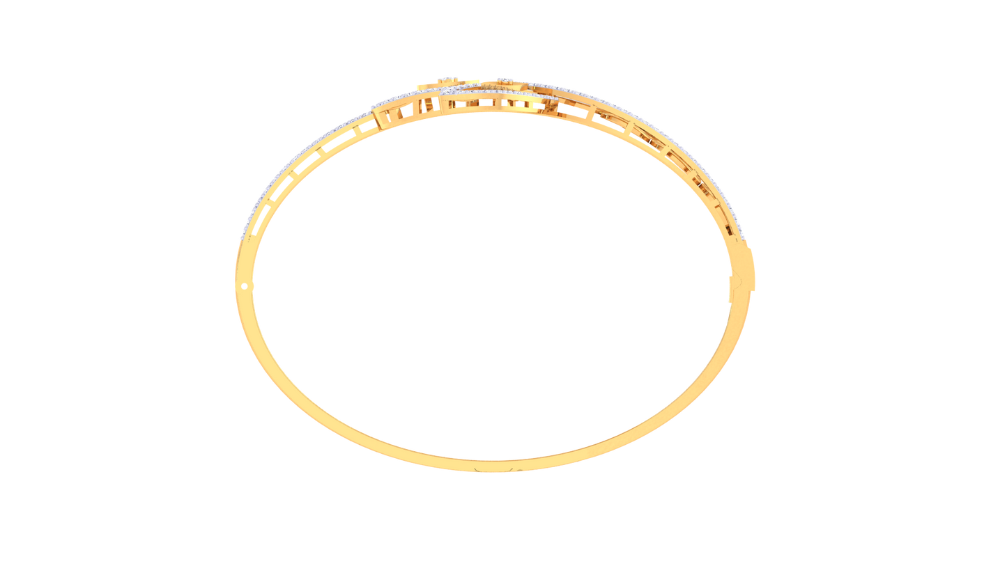 Glammer Grove Gold and Diamond Bacelet - 1.30 Ct