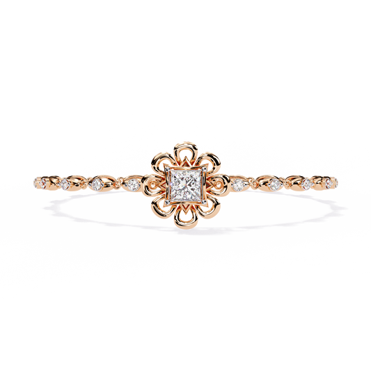 The Princess Bloom Diamond Bracelet In Gold - 2.11 Ct