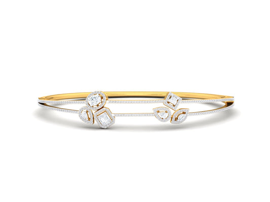 0.80 Ct - Glimmer Grove Gold and Diamond Bracelet