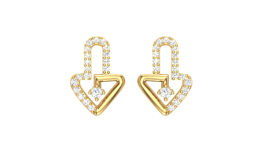 Love Knot Diamond Stud earrings In Gold - 0.25 Ct
