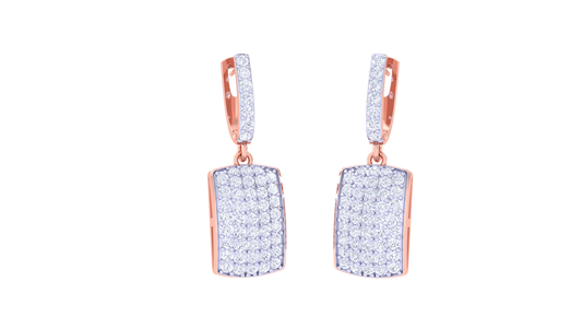 Signature Pavé Hoop Earrings In Gold - 0.85 Ct Diamonds