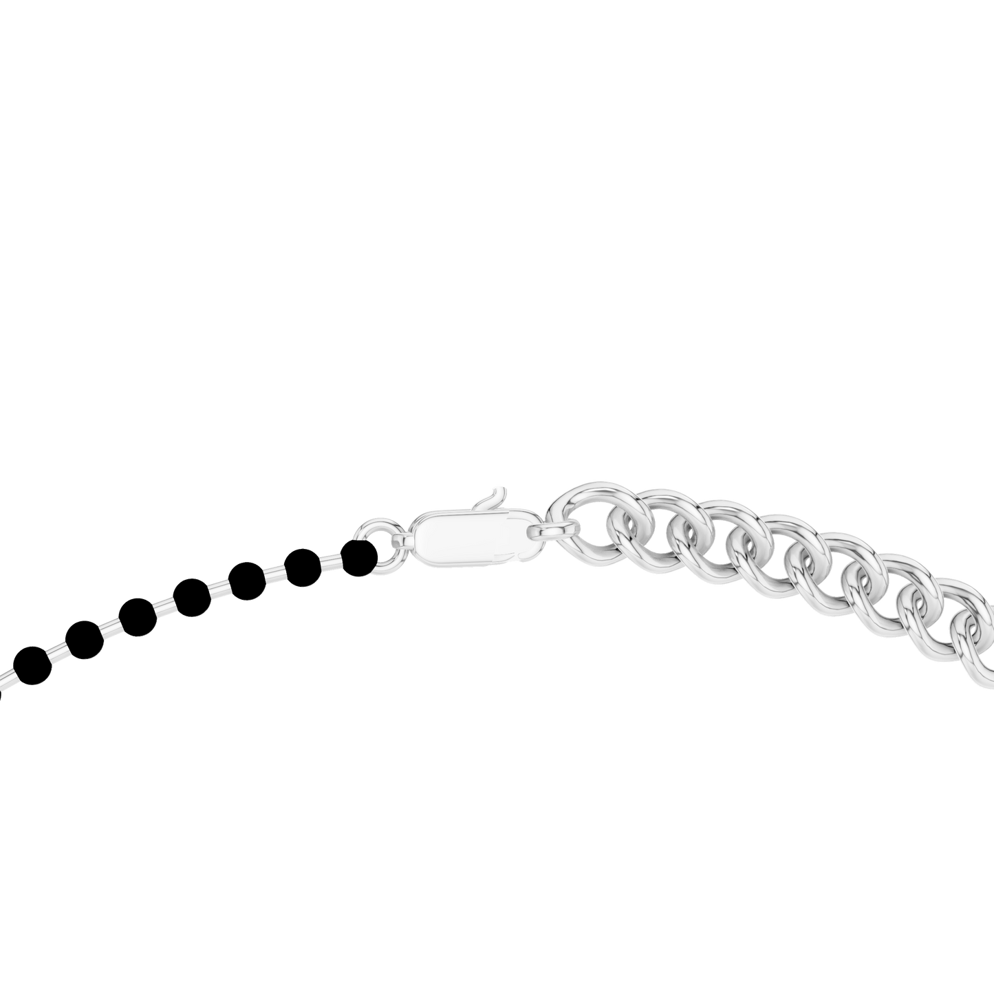 Yellow Gold Modern Mangalsutra Necklace | Black Beads & Bezel Diamond Charms 0.77ctw