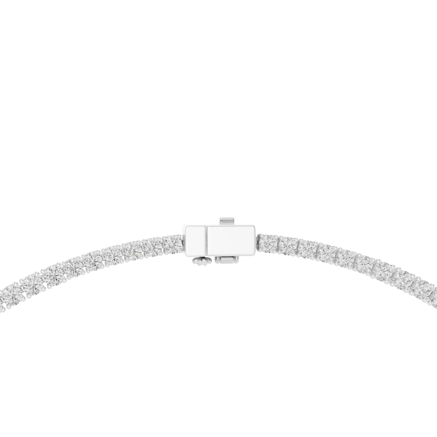 Yellow Gold Graduated Round & Oval Cut Diamond Tennis Necklace 26.82ctw