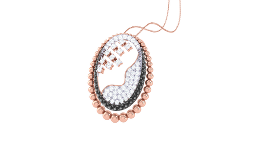 Footprints of Brilliance Pendant In Gold – 0.60 Ct Brilliant Cut Diamonds