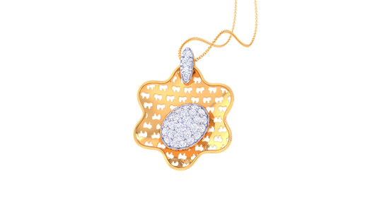 0.26 Ct Starlight Cluster Diamond Pendent