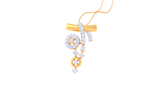 Celeste Cascade Diamond Pendant – 0.26 Ct