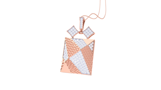 Timeless Sparkle Lustrous Gold Pendent - 0.83 Ct Brilliant Round Cut Diamonds