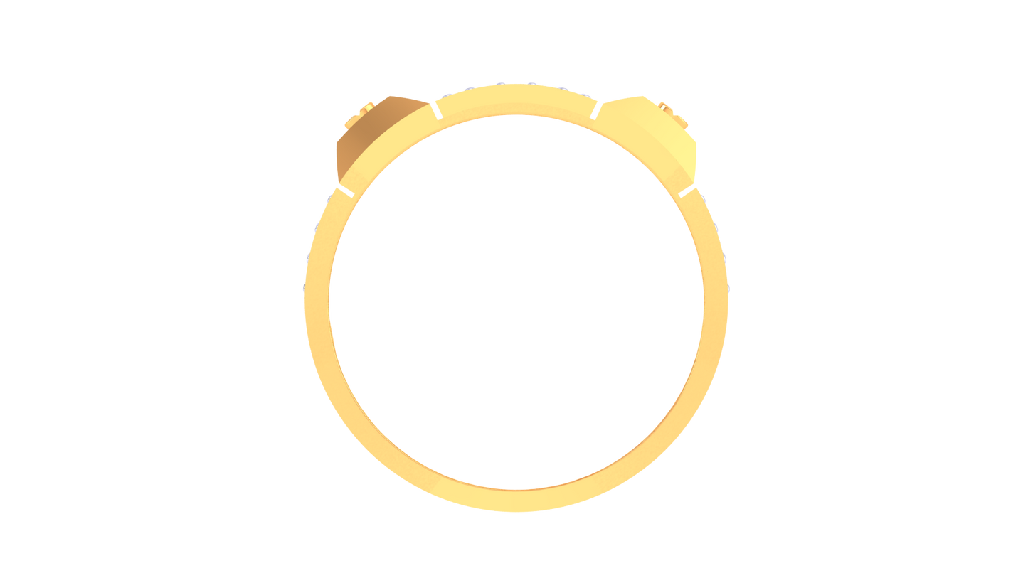 Iconique Prisma Emblem – 0.51ct Diamond Gold Ring