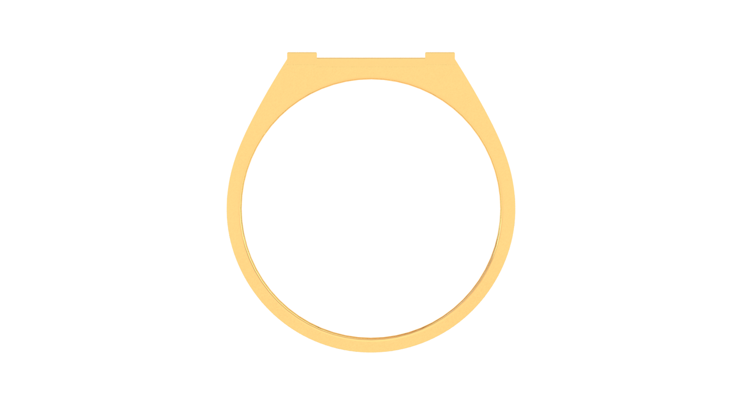 Éclat Panier Moderne – 0.64 Ct Round Diamond Gold Ring