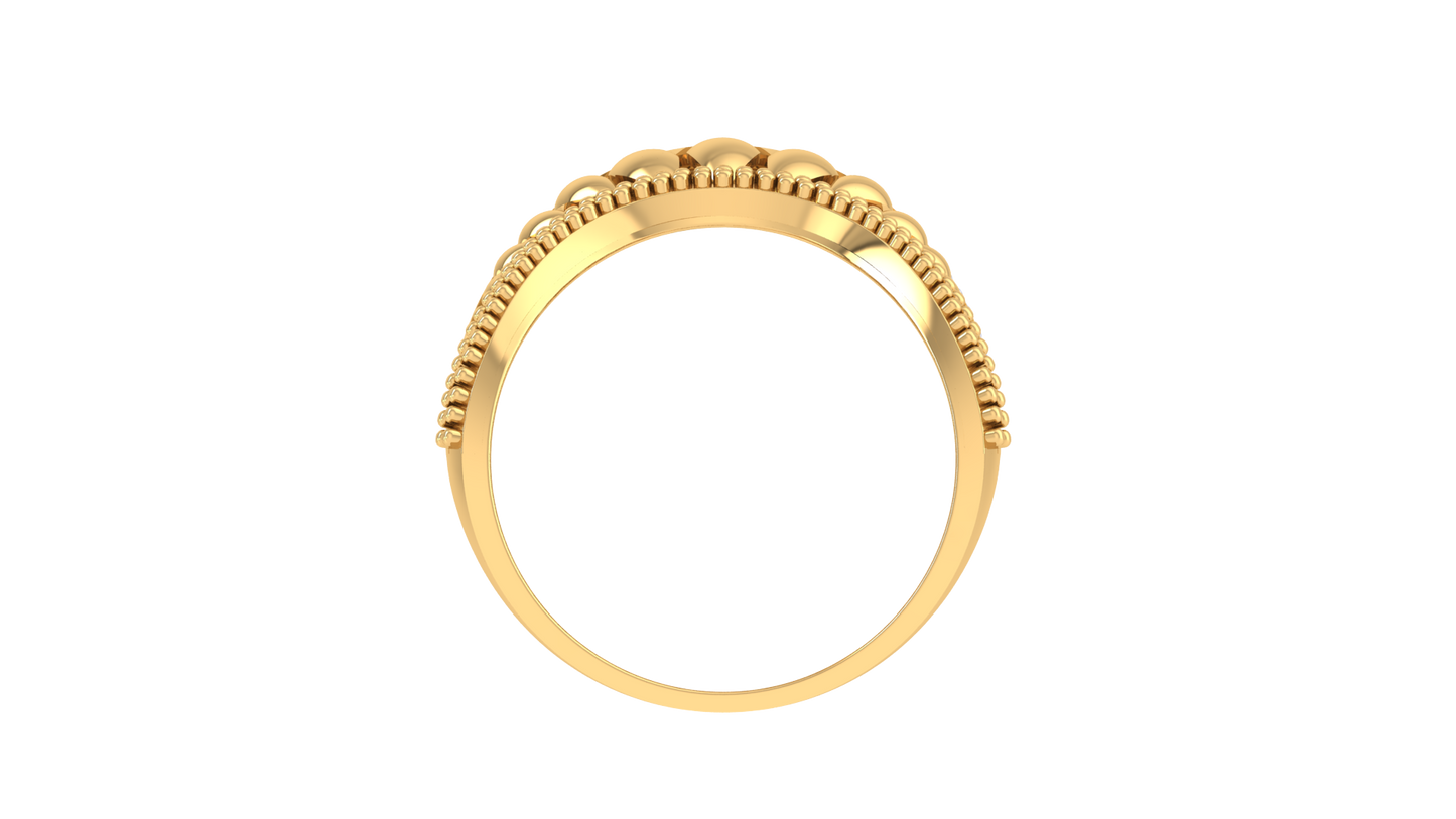 Lumiere Regalia Lace Ring In Gold – 0.77 Ct Round Diamonds