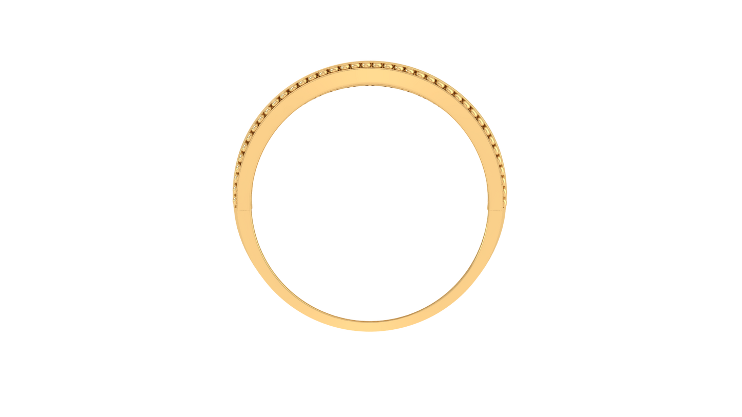 Lumiere Imperial Band Ring In Rose Gold – 0.81 Ct Pave Set Diamonds