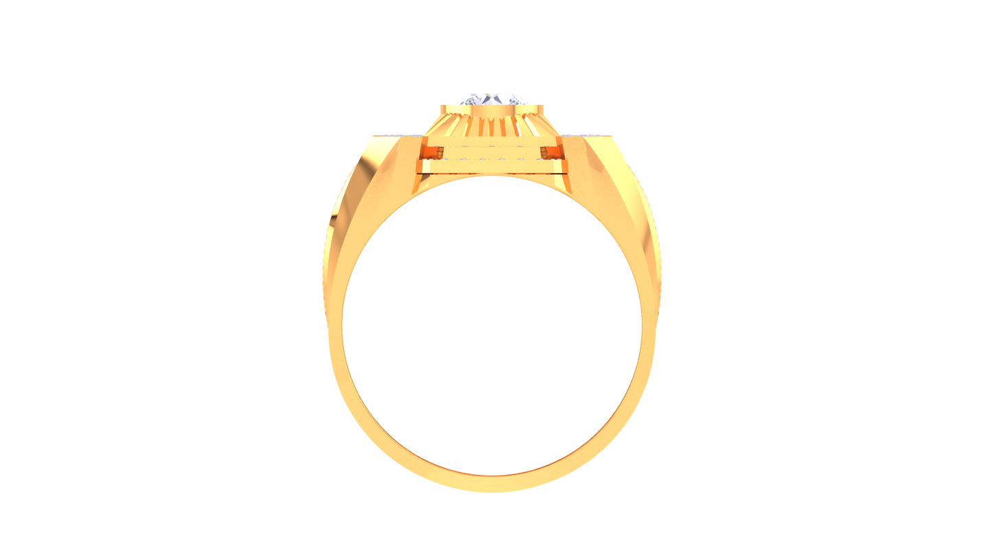 Lumiere Soleil Magistral Yellow Gold Ring – 1.31 Ct Diamond