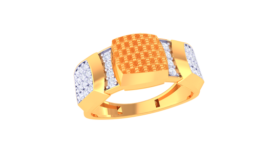 Lumière Panneau Rosé Gold Ring – 0.58 Ct Diamonds