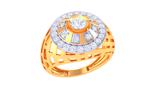 Lumière Couronne Radieuse Rose Gold Ring – 1.7 Ct Round Diamond