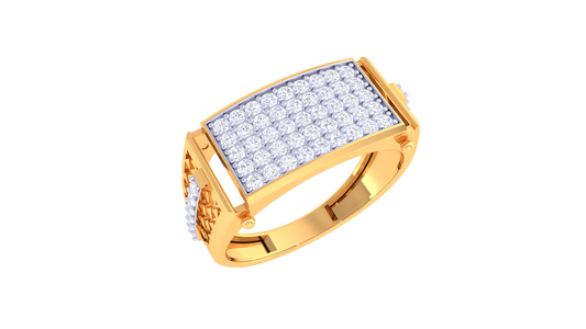 Lumière Panoramique Brillant – 0.55 Ct Round Diamond Gold Ring