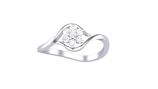 Eclat Fleuoron Floral Cluster - 0.15 Ct Round Diamonds With Flowers