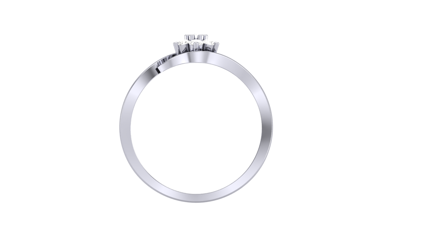 Eclat Fleuoron Floral Cluster - 0.15 Ct Round Diamonds With Flowers