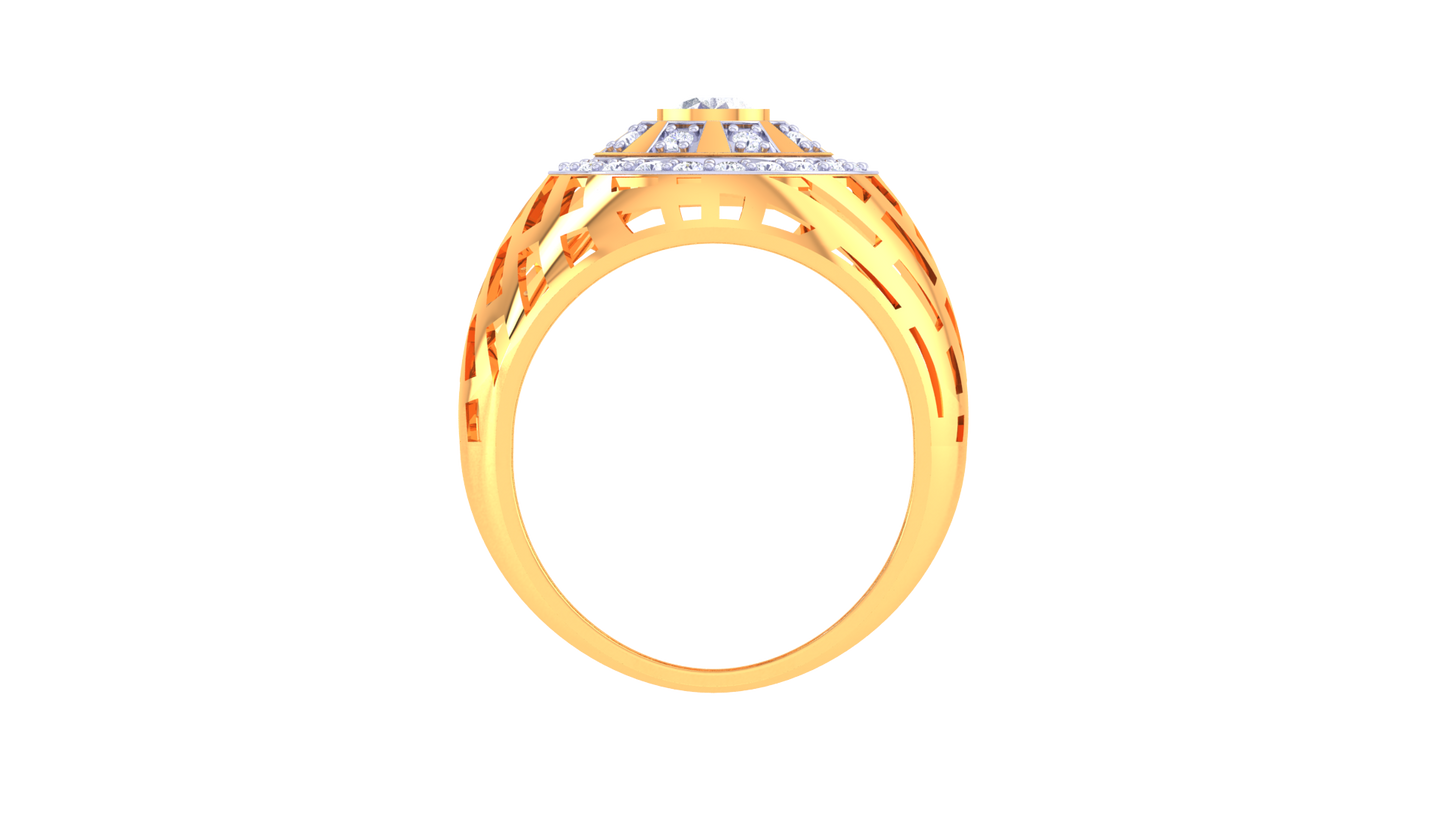 Lumière Couronne Radieuse Rose Gold Ring – 1.7 Ct Round Diamond