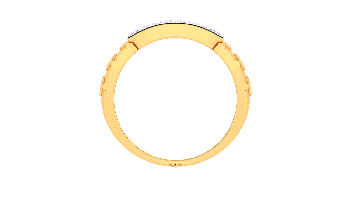 Lumière Contour Éclatant – 0.31 Ct Diamond Gold Ring