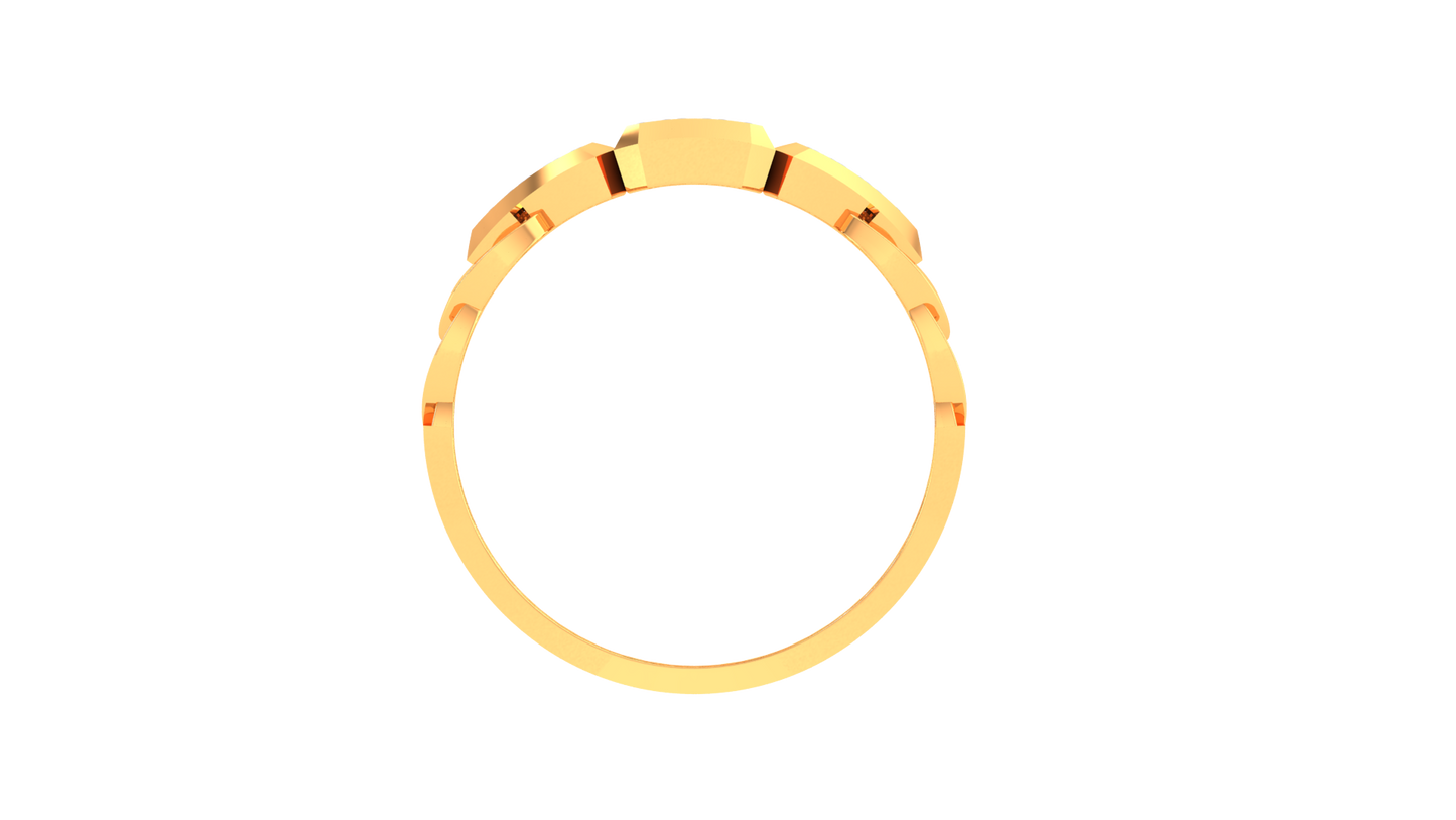 Éclat Mosaïque Audace Gold Ring – 0.27 Ct Bold Diamonds