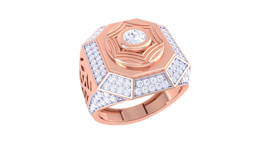 Iconique Octave Prestige – 1.29 Ct Round Diamond Gold Ring