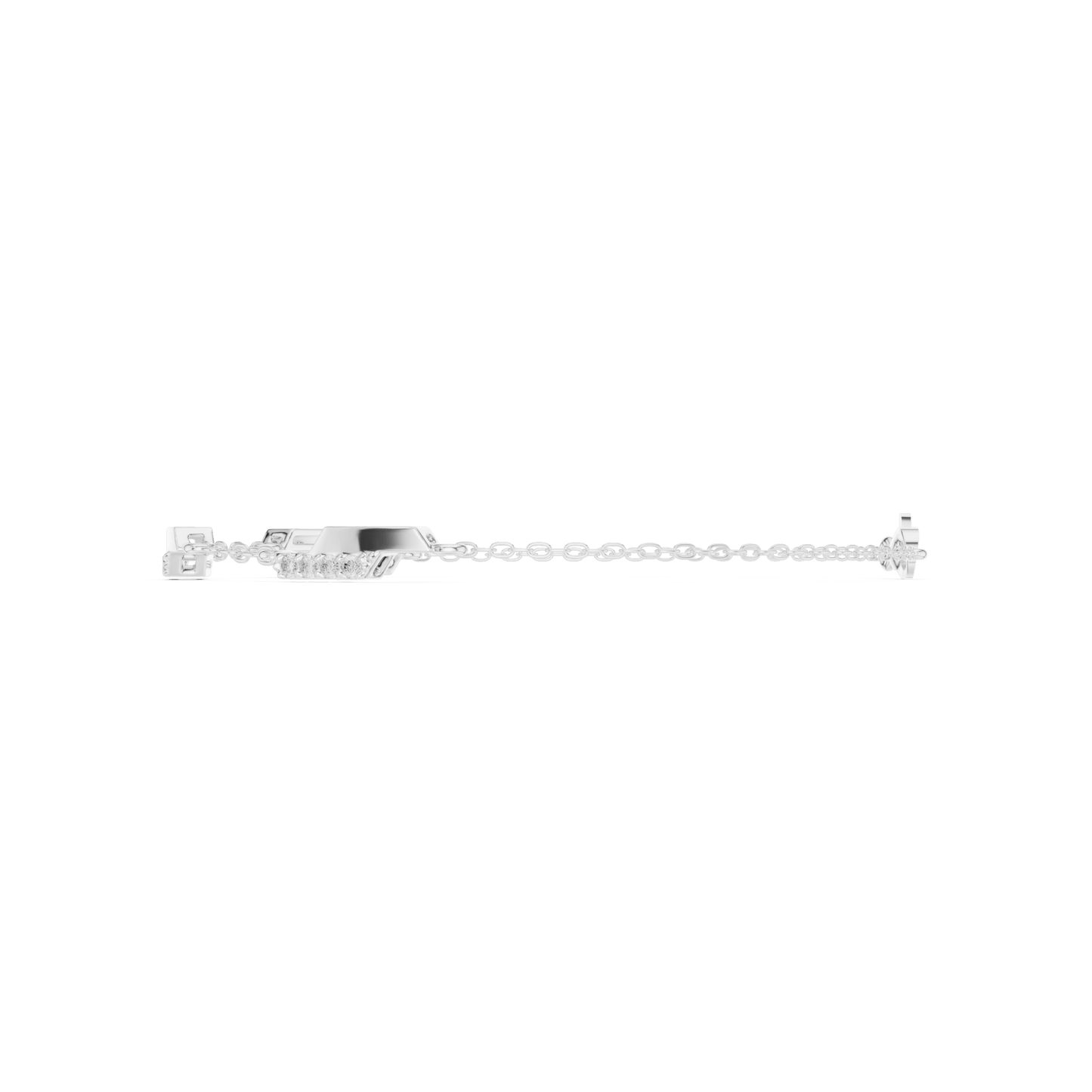 0.15 Carat Diamond Station Bracelet in Yellow Gold – Minimalist Jewelry