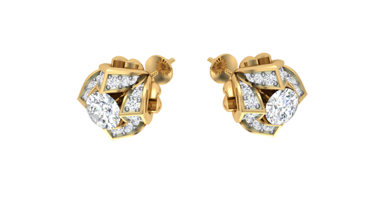 Pure Radiance Solitaire Diamond Stus Earrings - 0.51 Ct