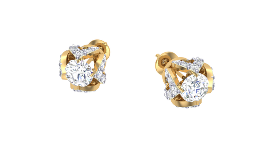 Timeless Solitaire Diamod Stud Earrings - 0.47 Ct