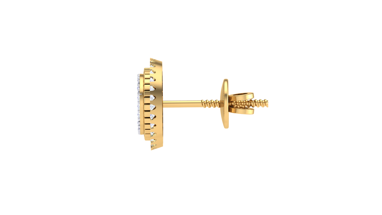 Eternal Spark Solitaire Diamond Stud Earrings - 0.20 Ct