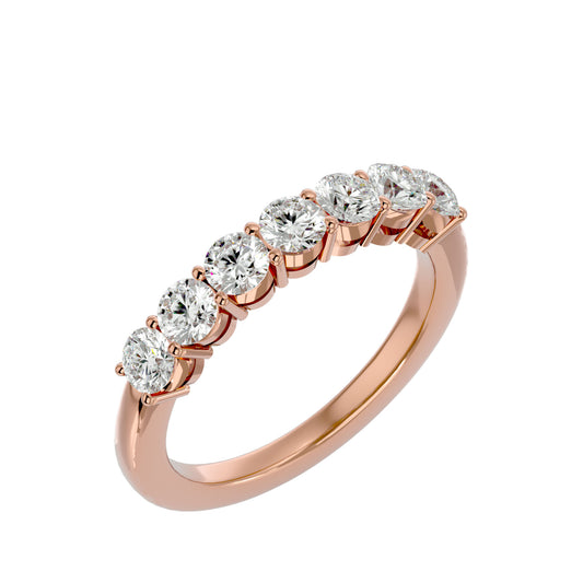 Lumière Eternity Band-1.13 Ct Round Diamond Gold Ring