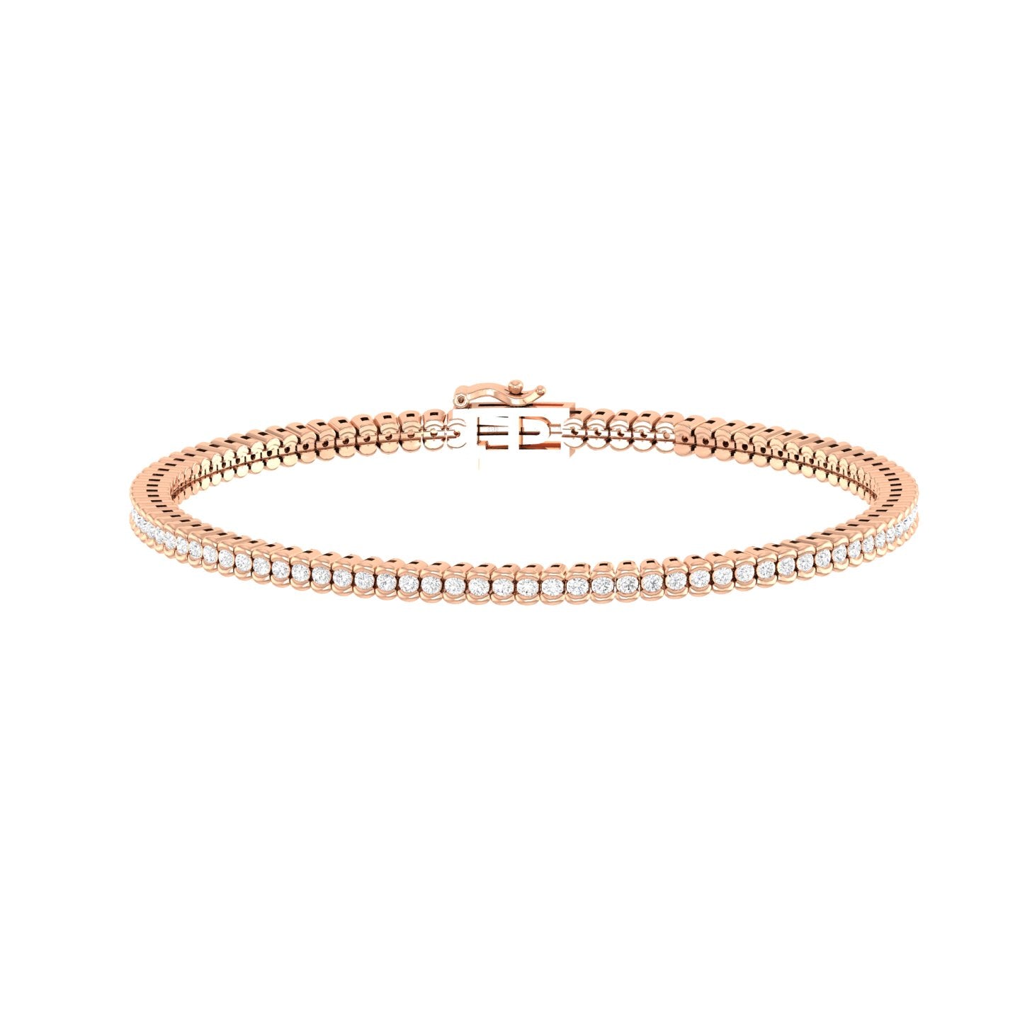 The Lumina String Diamond Bracelet In White Gold -2.38 Ct