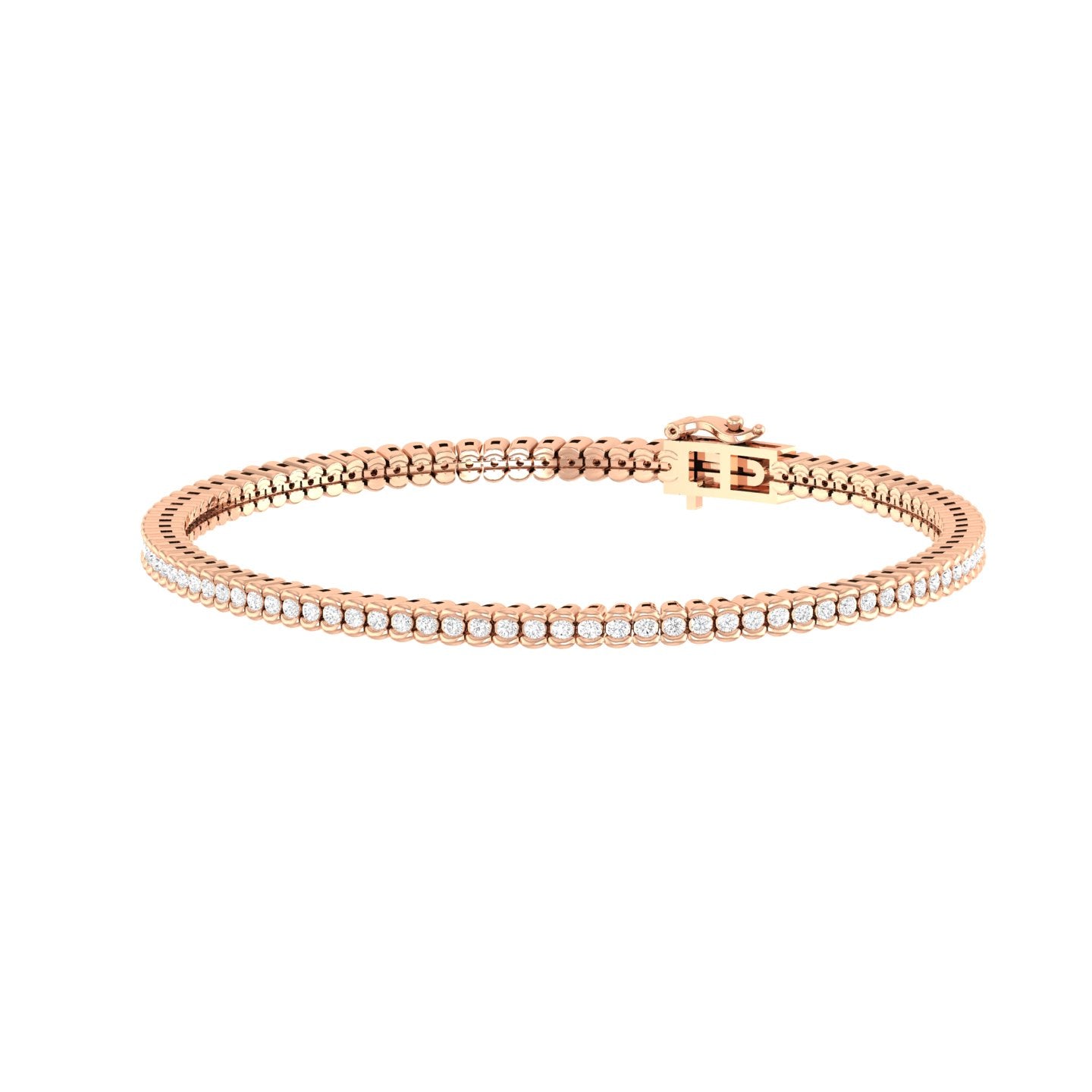 The Lumina String Diamond Bracelet In White Gold -2.38 Ct