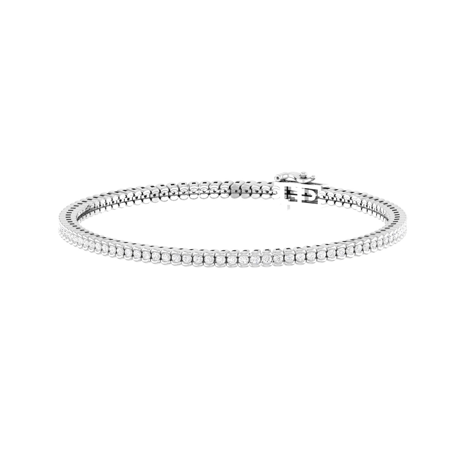 The Lumina String Diamond Bracelet In White Gold -2.38 Ct