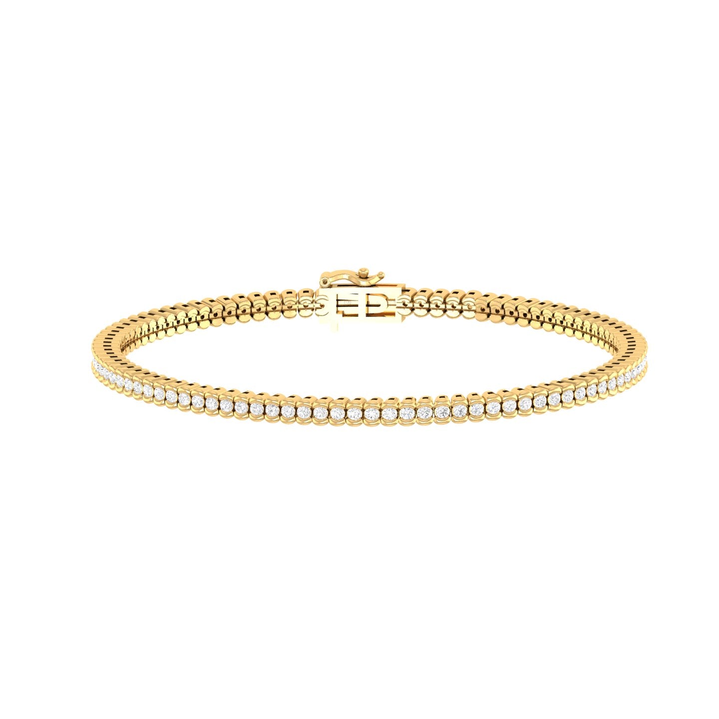 The Lumina String Diamond Bracelet In White Gold -2.38 Ct