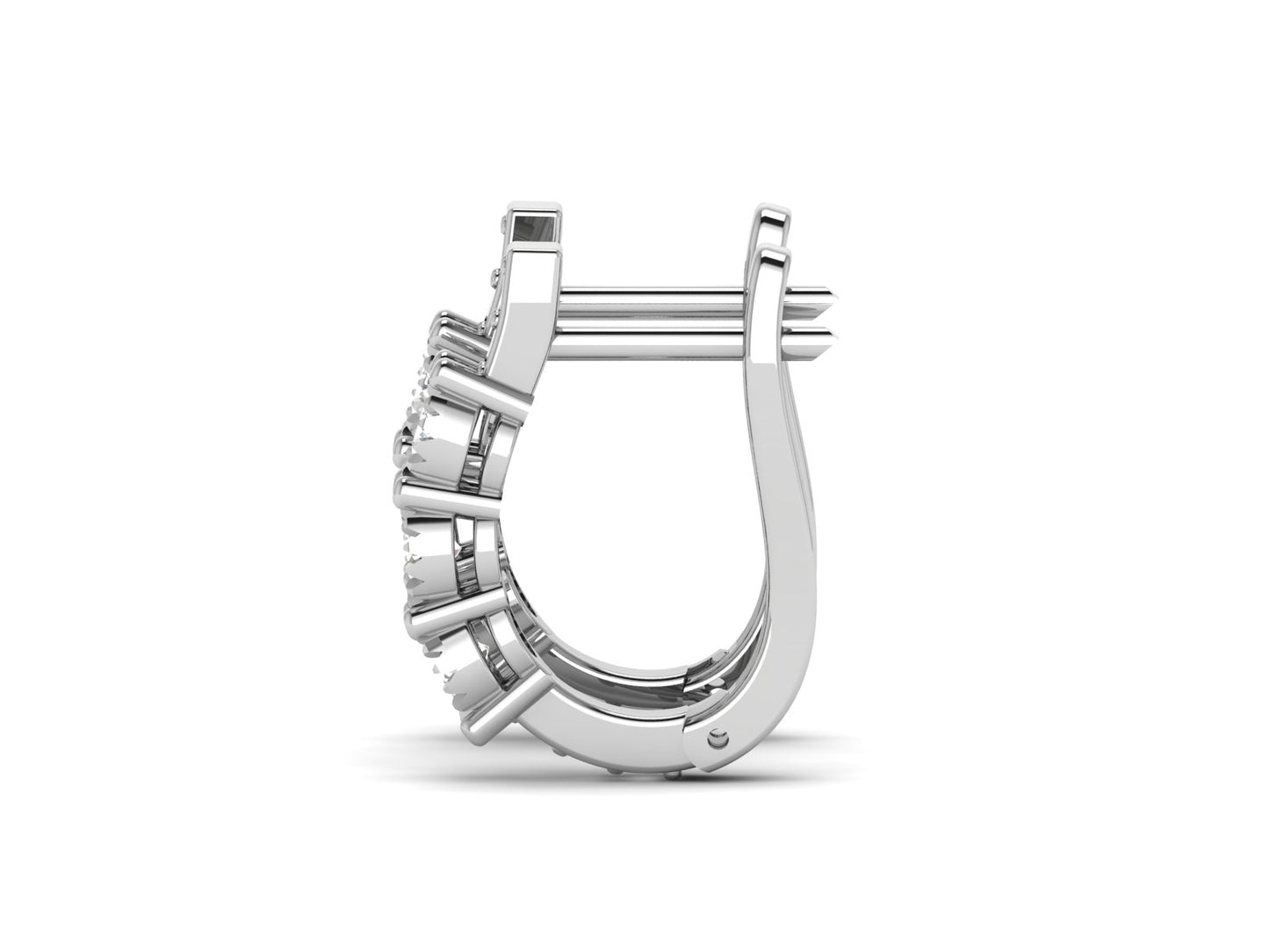 Stellar Cascade Diamond Hoop earrings - 0.71 Ct