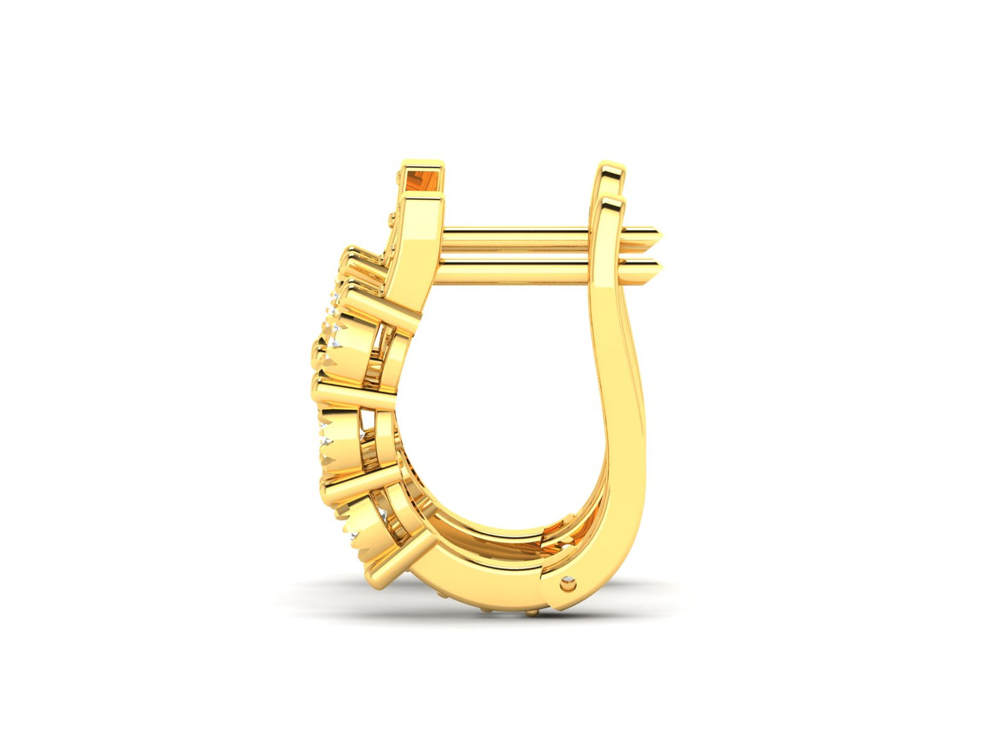 Stellar Cascade Diamond Hoop earrings - 0.71 Ct