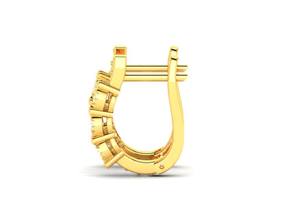 Stellar Cascade Diamond Hoop earrings - 0.71 Ct