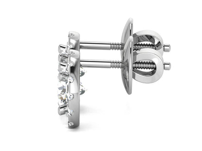 The Classic Spark Stud Earrings In Gold - 1.06 Ct Round Brilliant Cut Diamonds